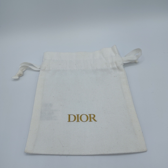 unbranded Other - Dior Beauty Ivory Canvas Drawstring Pouch | Gold Logo | 6.25x4.75 | Qty 8 NWOT